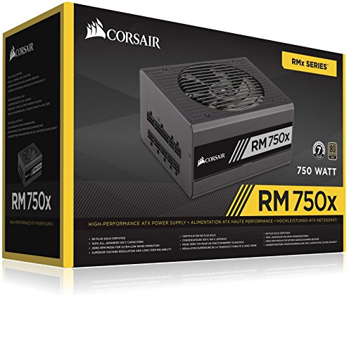 Corsair RM750x, Fuente de Alimentación, 1, Negro