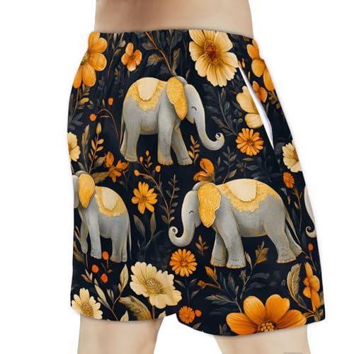 Men's Swim Trunks Size S Elephant Armor with Mesh Lining Soft Breathable Quick Dry Beach Shorts3