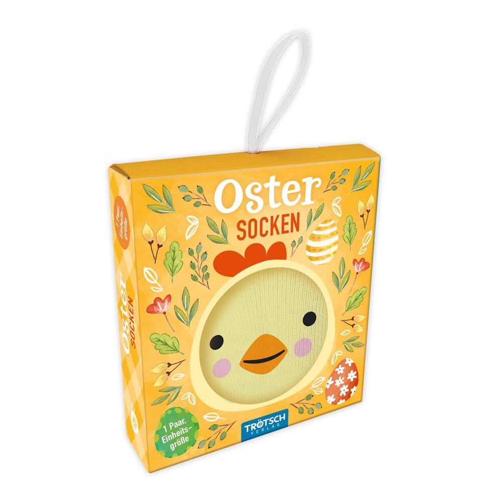 TROTSCH Trötsch Easter Socks Chick: Gift Easter Gift Stockings Chick Yellow
