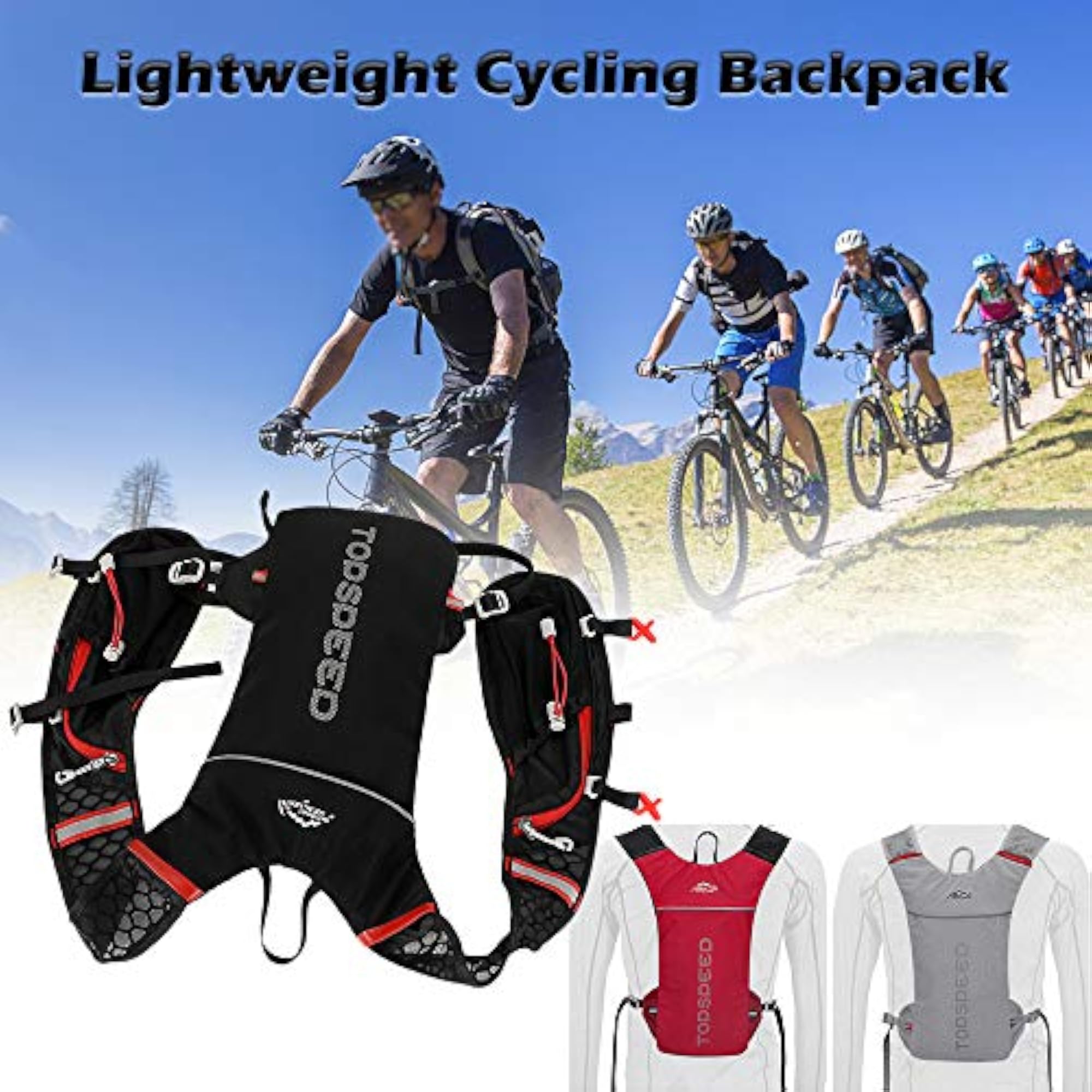 5L Large-Capacity Outdoor Cycling Backpack, Lightweight