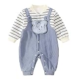 Baby nest ベビー服 男の子 カバーオール ロンパース 長袖 赤ちゃん服 前開き 子供服 新生児服 通園通学 かわいい ブルー 80 9-12ヶ月
