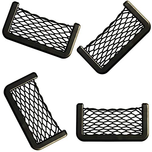 2 Rete Portabagagli Auto Autoadesive - Organizzatore Piccoli Oggetti Per Cellulare, Documenti, Accessori - Foto 2