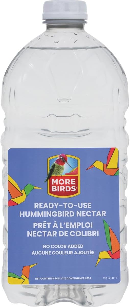 Perky-Pet 239CL Ready-to-Use Clear Hummingbird Nectar, 64-Ounce