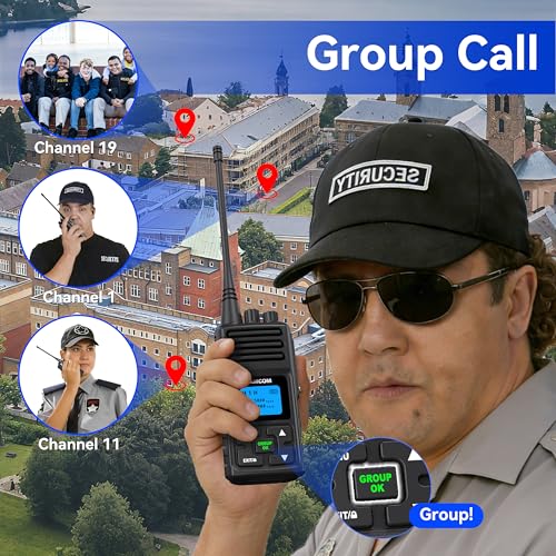 Image of SAMCOM FPCN30A Radios Walkie Talkies, Long Distance 5W Two Way Radio, 2 Way Radio Commercial Business Programmable for Adults, Group Radios for School Church Construction, 9 Packs