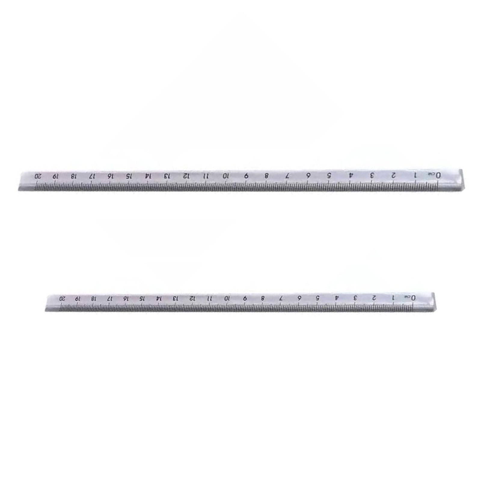 2Pcs Clear Triangular Ruler Measuring Tool Geometry Rulers 15cm 20cm for Students Architect Technical Drafting Triangular Scale for Studentsr