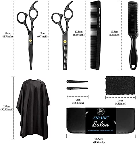 Haarschneideschere, Friseurscheren Haarschere Set Premium Schere Haare Schneiden Scharfe Licht Einseitiger Effilierer, Effilierschere - Profi Friseur Perfekter Friseurschere Haarschnitt Frisörschere - Image 7