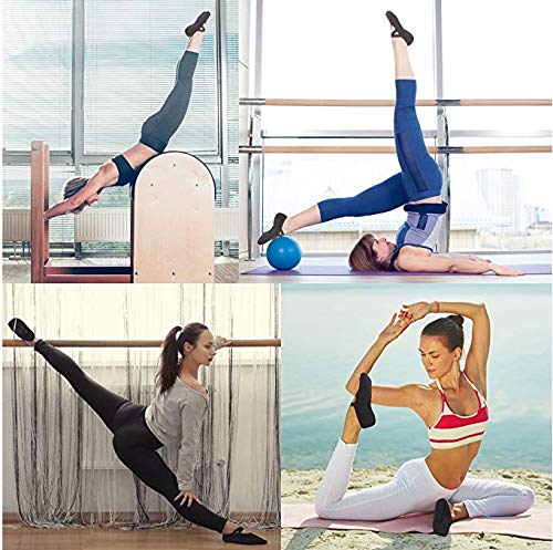 Meias de ioga para meias antiderrapantes com alças Meias de barra para mulher, ideal para pilates, b