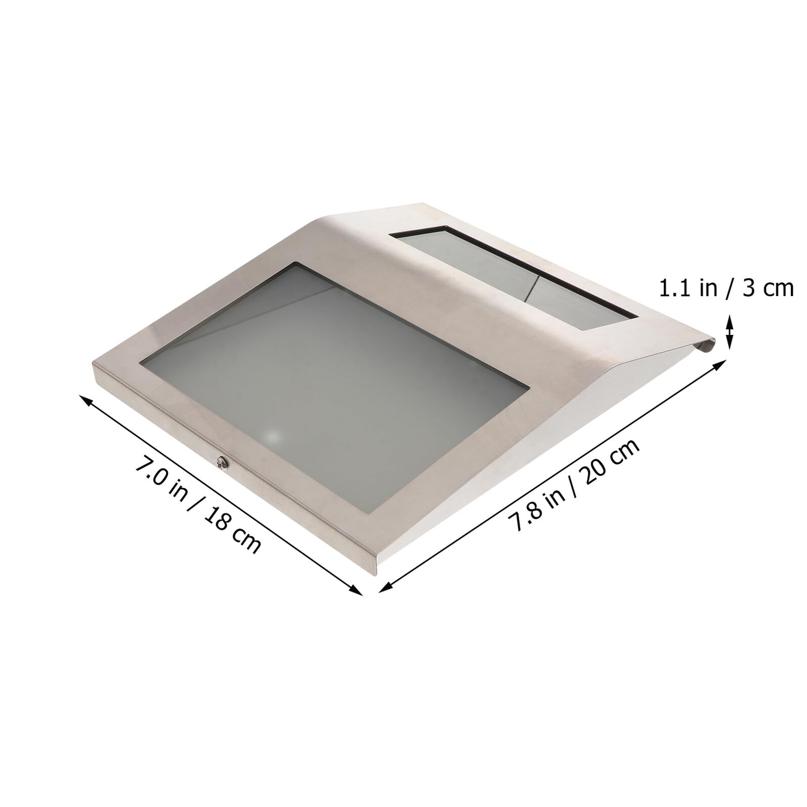 Anneome Lampada Solare Esterno con Numero Indirizzo Illuminato LED Lampada da Parete in Acciaio Inossidabile Targa Solare Ricaricabile per Casa e Giardino