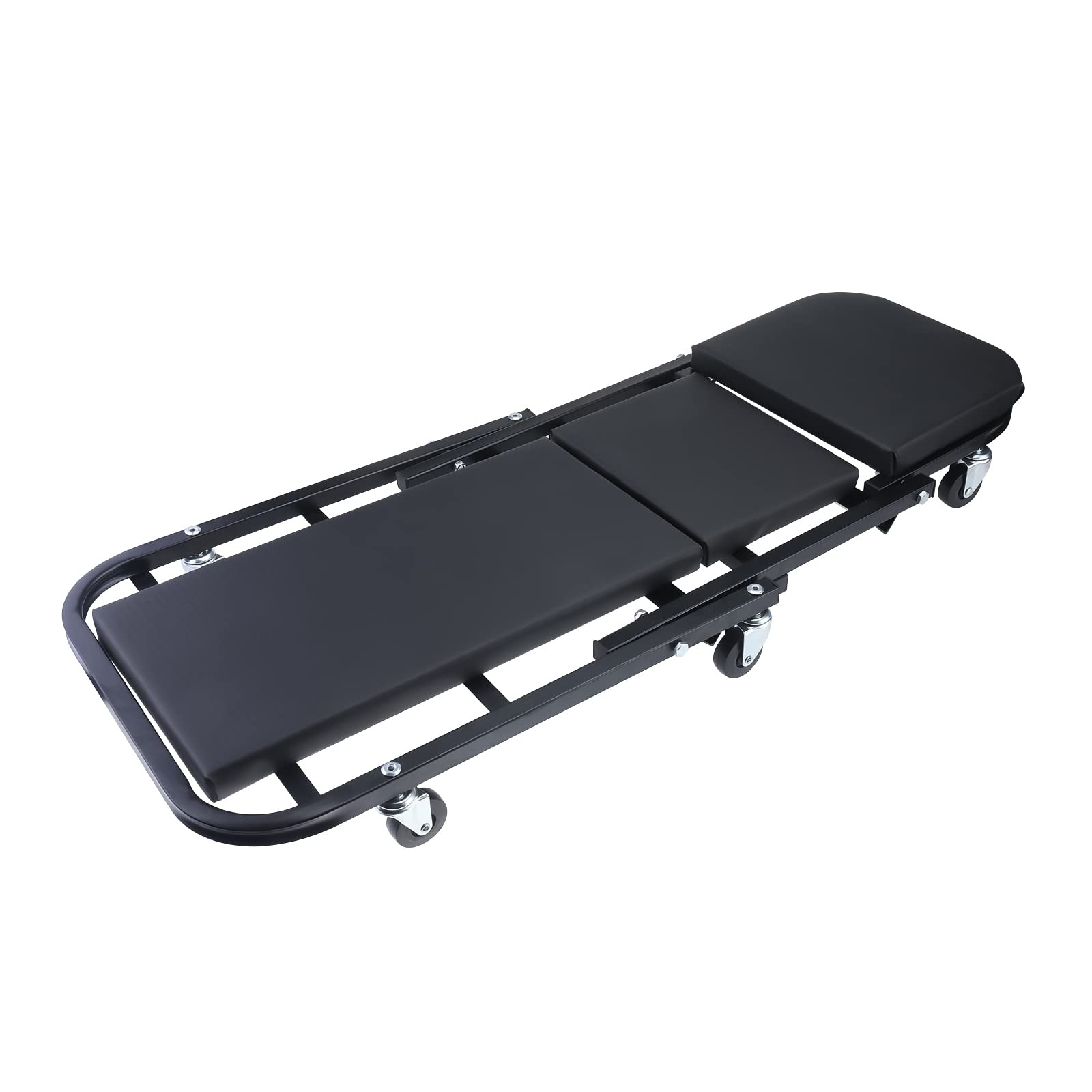 BOOMSTART Taburete de taller 2 en 1 de hasta 150 kg, plegable 360 °