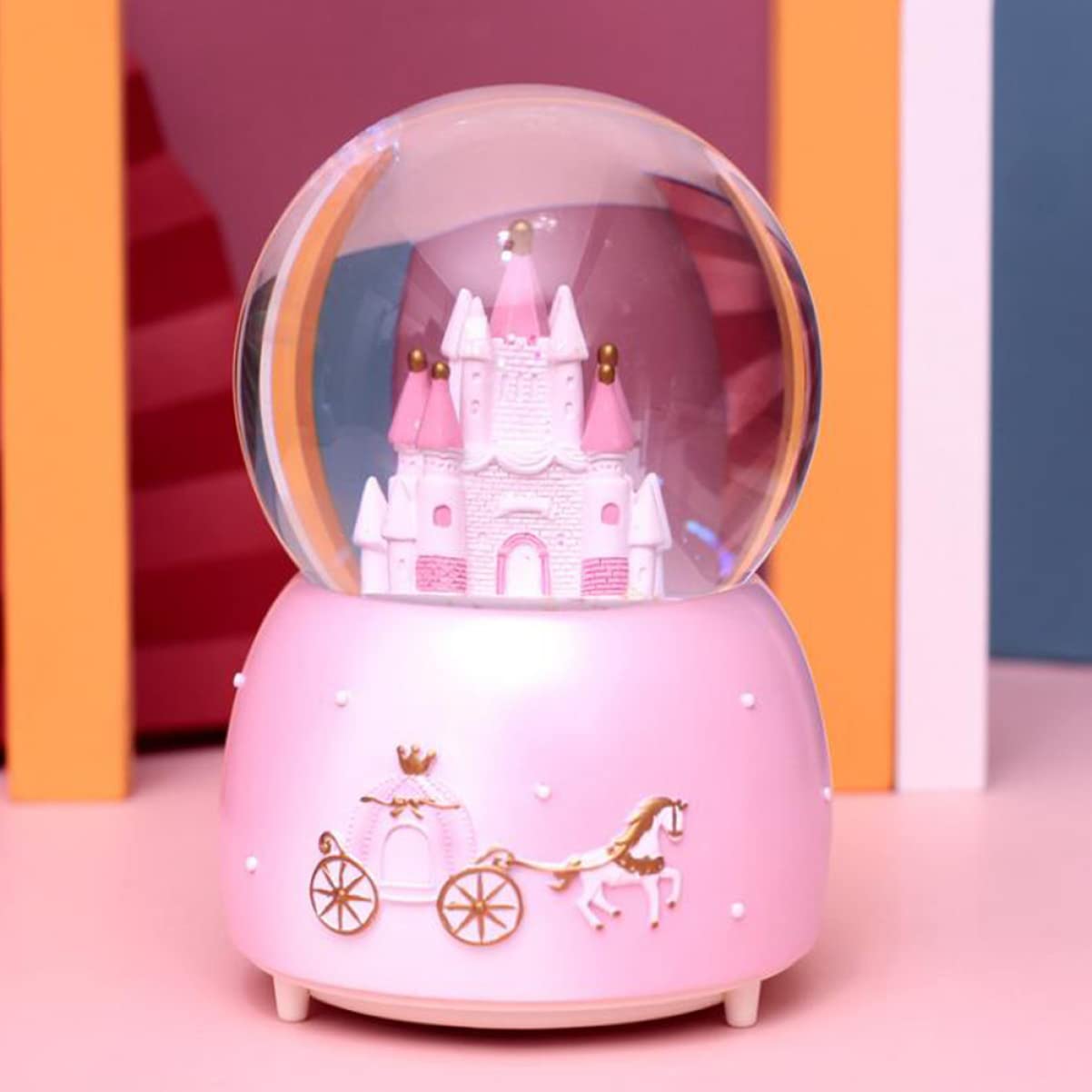 ABOOFAN Bola Musical de Resina y Vidrio para Decoración de Cumpleaños y Sala, sin Olor Desagradable, Diseño Creativo y Único