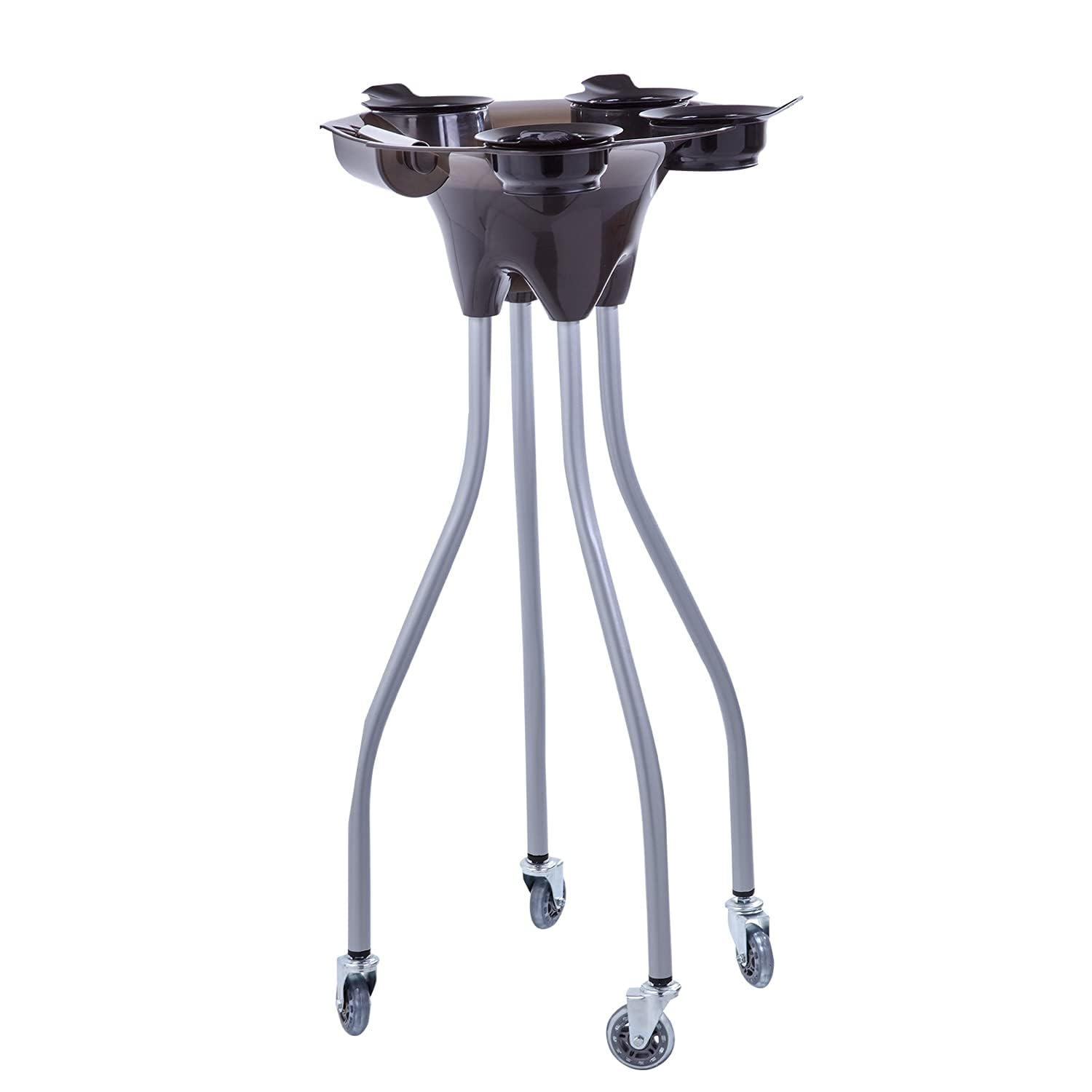 Professional Hair Coloring Trolley Stand with Mixing Bowls & Wheels – Mobile Salon Hair Dye Color Mixing Station for Hairdressers, Stylists & Beauty Salons-image-26