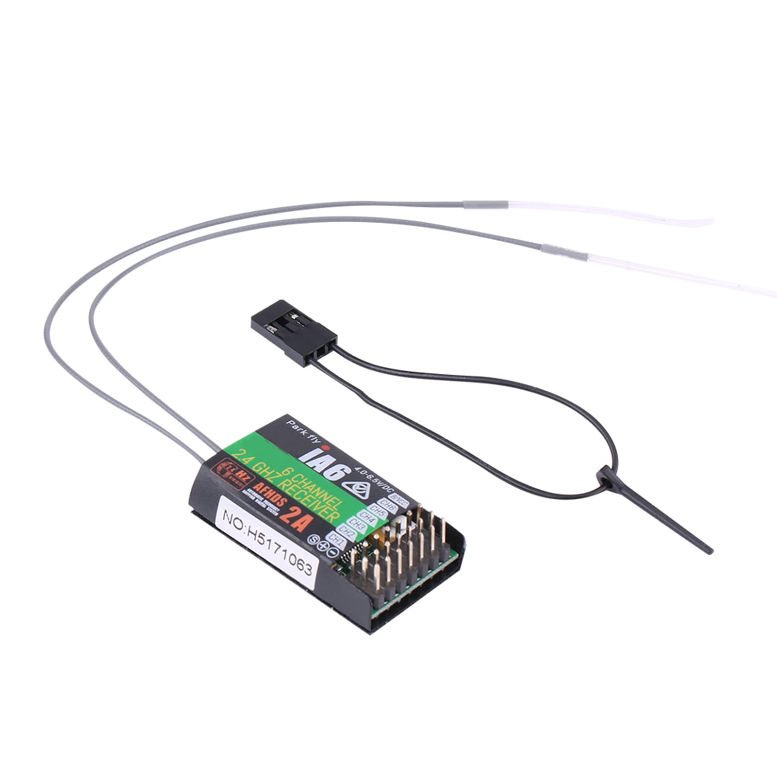 Receptor RC, Flysky FS IA6 6 Canales 2.4GHz Receptor RC Receptor de Frecuencia de Alta Sensibilidad Accesorio de Control Remoto Receptores de Radio para Radios y Piezas FS I6