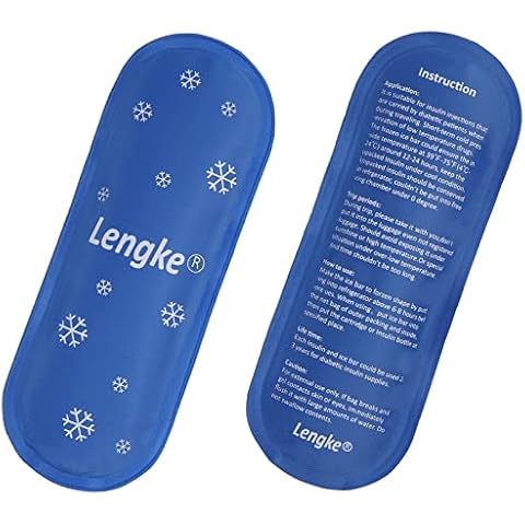 JAKAGO Ice Packs for Insulin Cooler Travel Case,Reusable High Density Nylon Medicine Cold Pack(2 Packs) Cover
