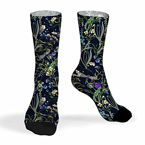 Image of Pehede Socks Mens Fun Dress Socks for Women Funny Novelty Crazy Design Socks