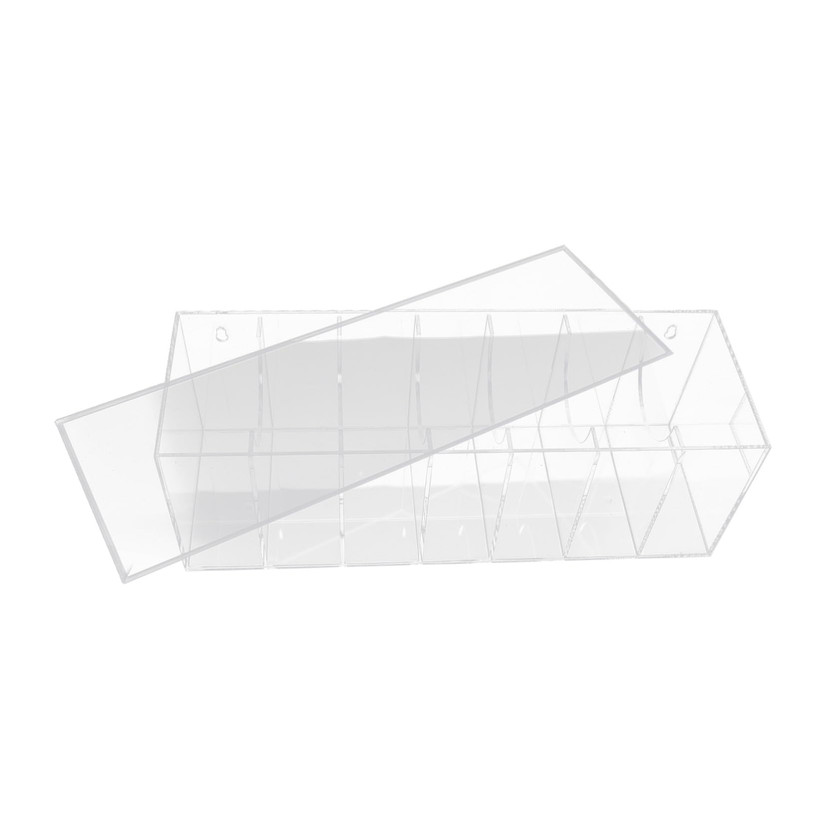 PRETYZOOM Scatola Organizer per Cinture in Acrilico Trasparente con 7 | Coperchio Removibile, Protezione Dalla Polvere, Design Espositivo, per Armadio e Vetrine