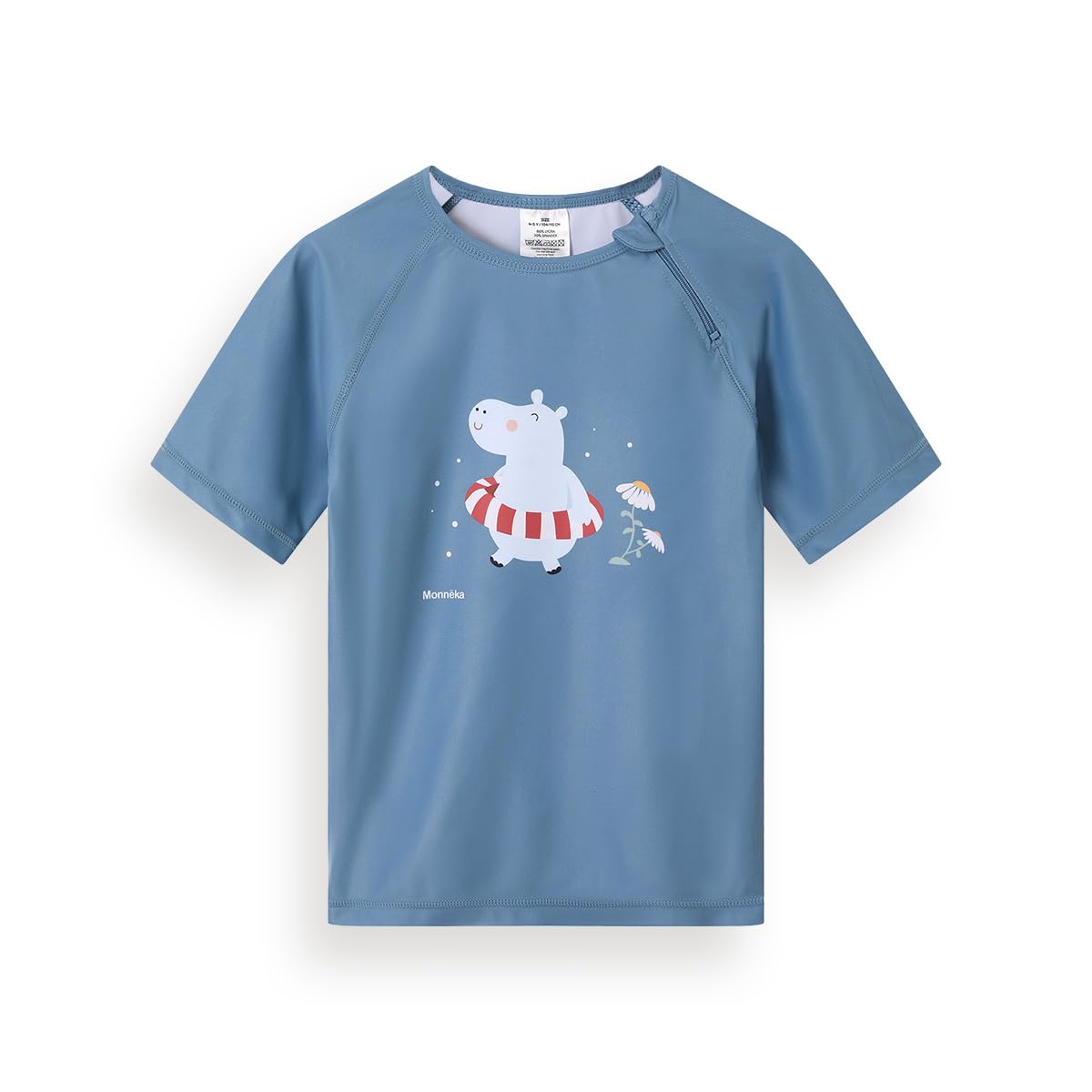 T-Shirt de Bain Rashguard pour Enfants | Maillot de Bain à Manches Courtes avec Protection Solaire pour bébés et Enfants, Doux, Confortable et Facile à Enfiler
