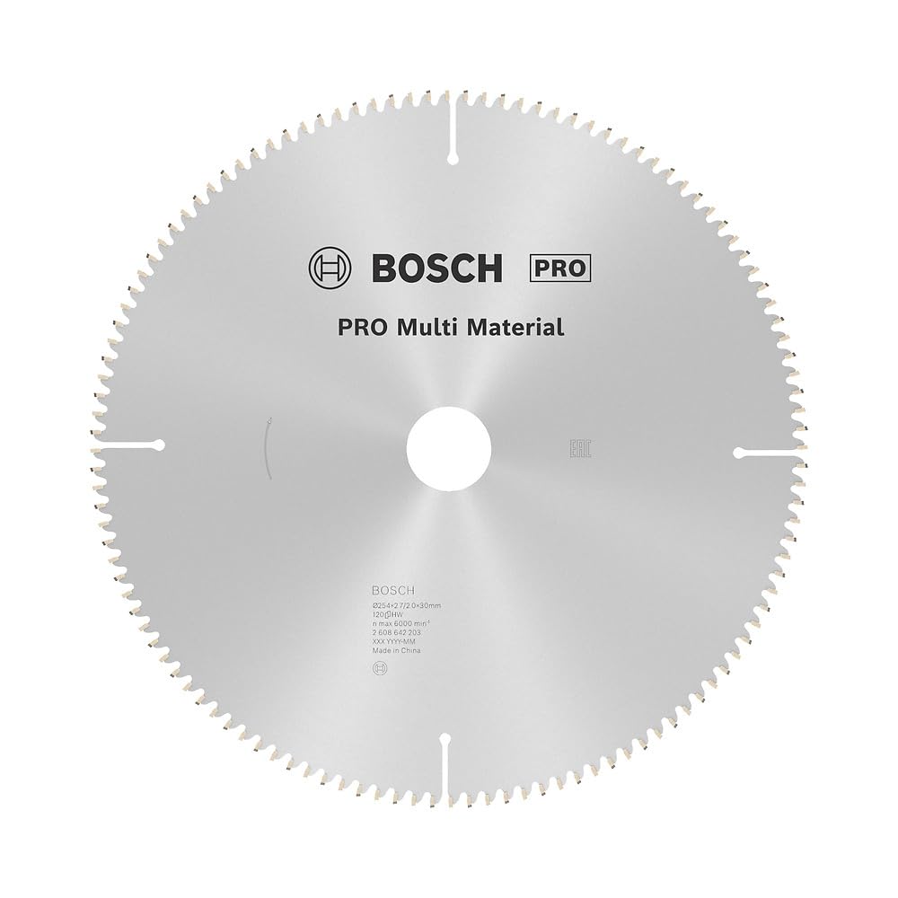 Bosch Professional Multi Material Circular Saw Blades(254Mm; 10"),Non-Ferrous Metals,Aluminum,Plastics,Epoxy&Wood