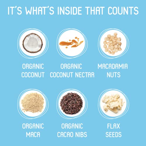 Ohi Plant-Based Coconut Macadamia Superfood Bars | 16 Refrigerated Whole Food Bars | Vegan, Non-Gmo, Free From Grain, Gluten And Soy #TOP2