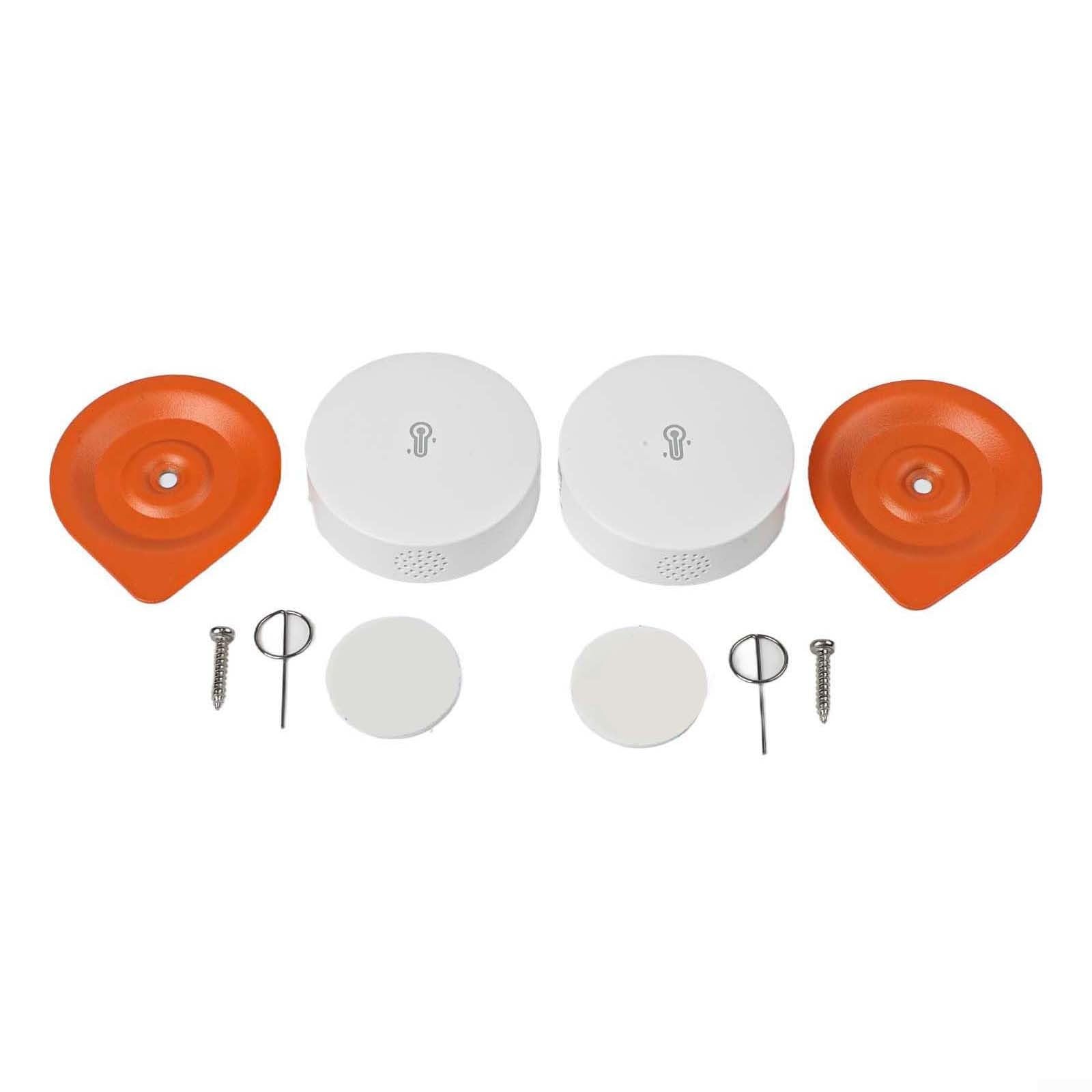 Zigbee - Sensor de temperatura y humedad interior (2 unidades, con función de alarma, precisión de ± 0,2 °C, para concentrador Zigbee 3.0, iHost y para smartthings, almacenamiento en la nube), color