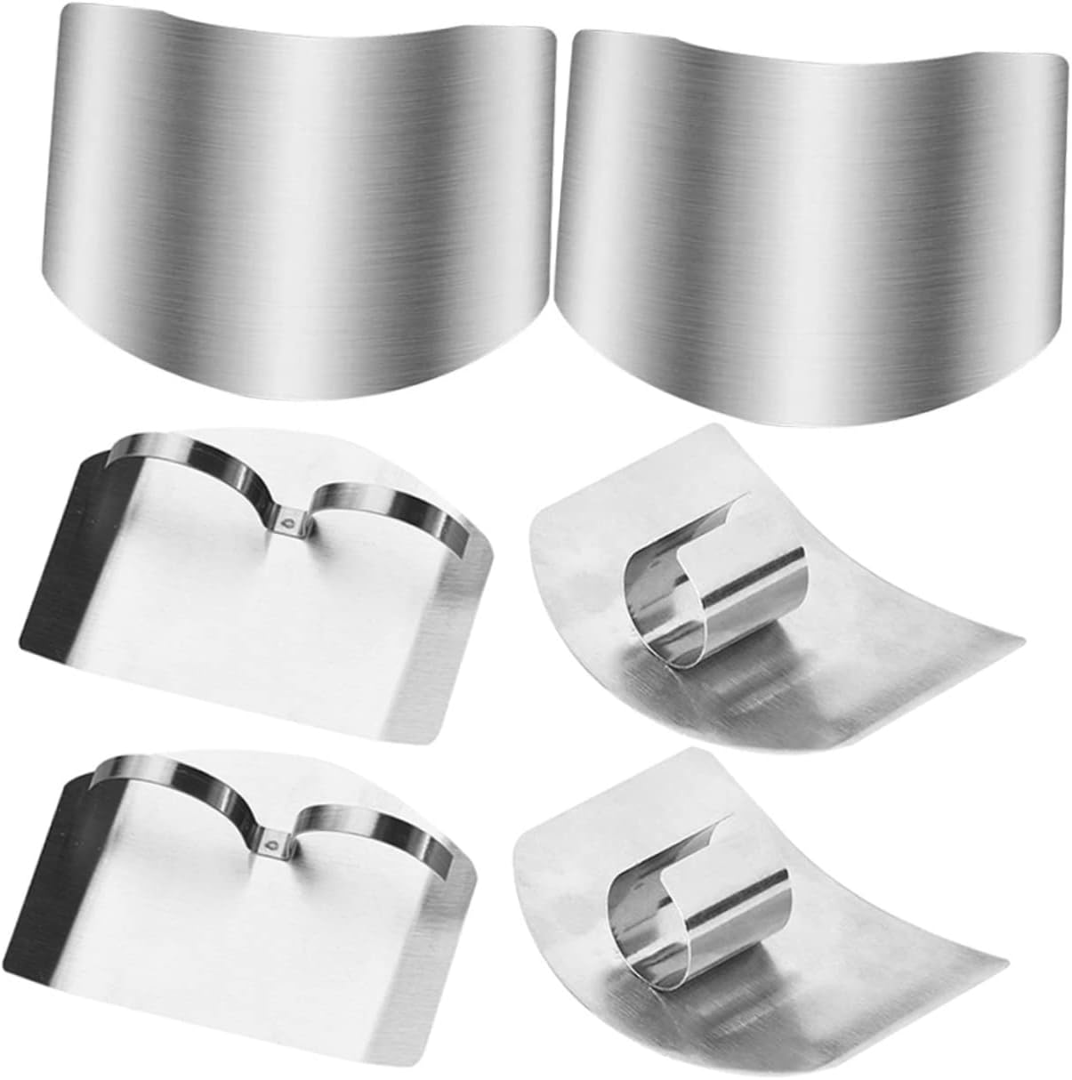 TIDTALEO 6pcs Stainless guard Vegtable Slicer Finger Shield Finger