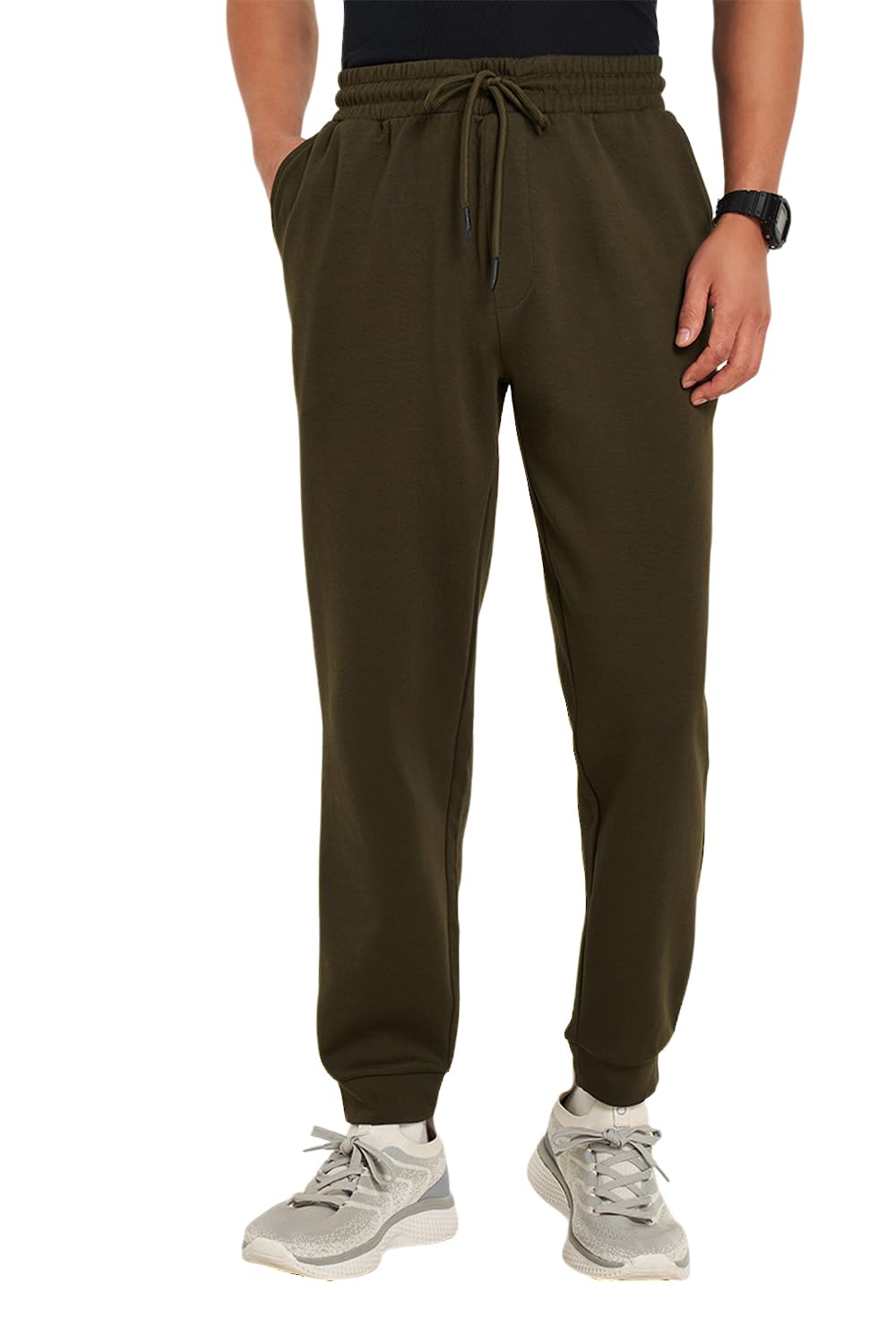 ajile by pantaloons Men's Mid Rise Regular Track Pants-picture-17