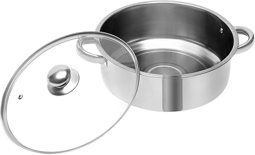 Miniatura 2 de Olla de vapor de acero inoxidable de fondo grueso, olla de vapor de 5 niveles para cocinar olla vaporera, acero inoxidable 304 de grado alimenticio,