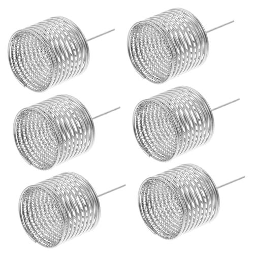 GANAZONO 6piezas Cestas De Fertilizante Para De Inoxidable Para Bonsai Contenedores Automáticos De Nutrientes Protección Efectiva Contra Animales y Viento