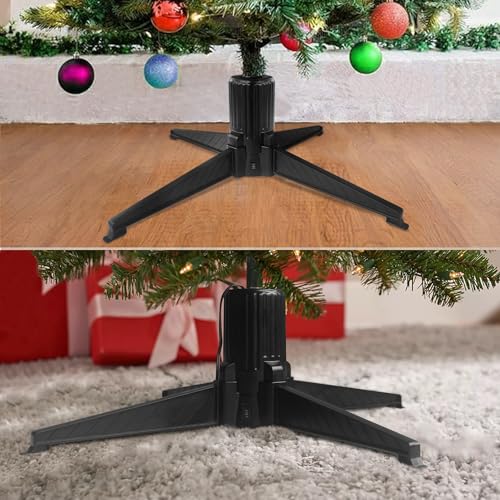 image for Stright 360 Degree Rotating Christmas Tree Stand, Revolving Artificial