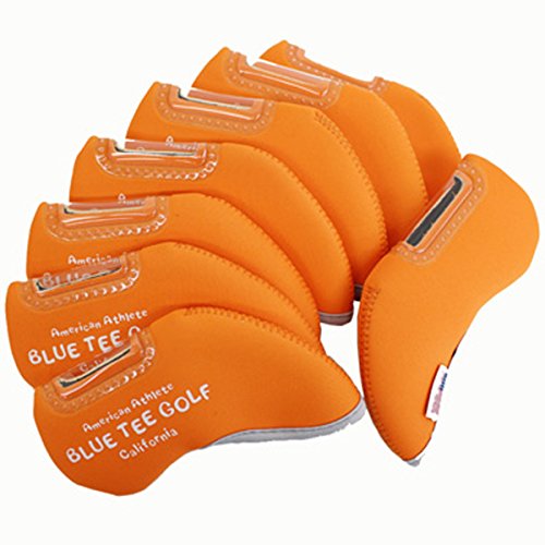 ブルーティーゴルフ アイアンカバー 8個セット ストレッチ素材