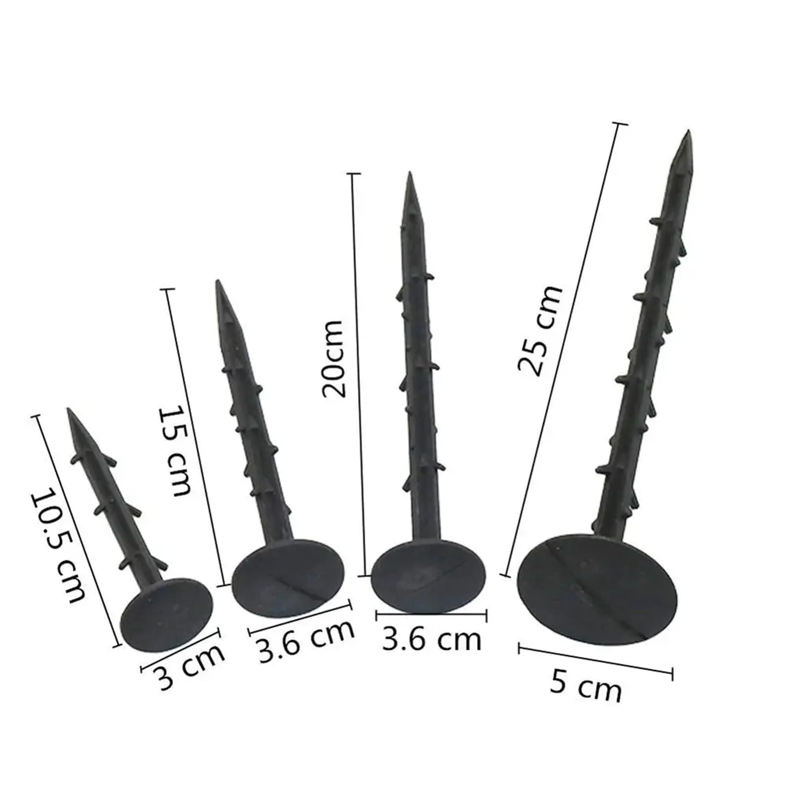 100 Pezzi di picchetti Ancoraggio for per Fissaggio(25cm)