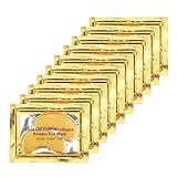Adofect 30 Pairs Gold Eye Mask Power Crystal Gel Collagen Masks, Great For Anti Aging, Dark Circles & Puffiness