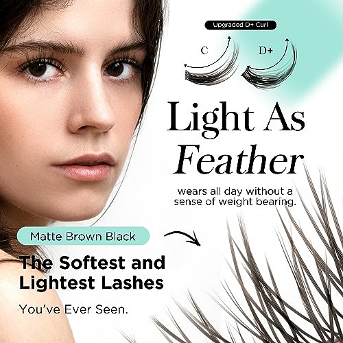 BEYELIAN Cluster Lash Extensions RE-12, Sparkling-D+ - Image 3