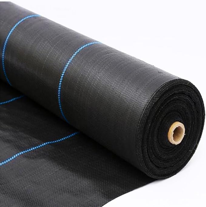 1.5 Meter Weedmat Landscape Fabric, Heavy Duty Ground Cover with Lining, Landscape Fabric 110 GSM Weed Block Gardening Mat for Gardens, Agriculture (Black) (1.5 Meter X 30 Meter)-image-10