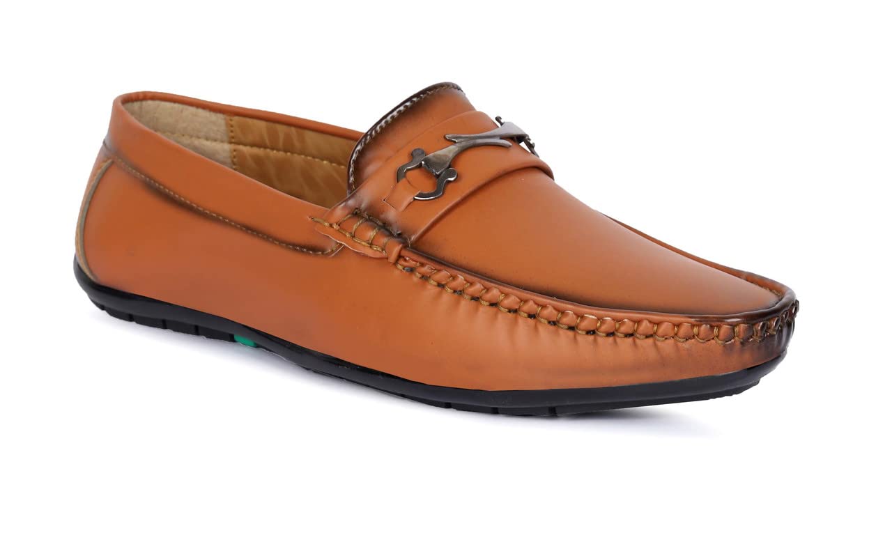 Gwal Synthetic Leather Loafer Shoes, Shoes, Casual Shoes, Dailywear Shoes and Outdoor Shoes for Mens Size-7-TAN (B09TGMHW5T) Amazon Price History, Amazon Price Tracker
