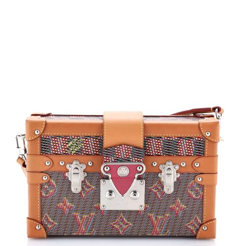 Pre-Loved Petite Malle Handbag Damier Monogram LV Pop Canvas, Mul...