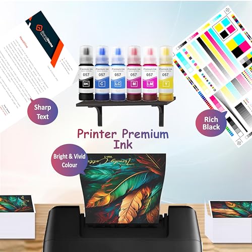 Image of Duplex DTC Refill Ink 057 Compatible with Epson L8050, L18050, L8150W Printer (057 Cyan Ink 1 Pcs)