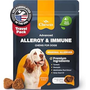 Dog Allergy Relief Chews - Itch Relief for Dogs - Anti Itch - Dog Allergy Chews - US Formulated Dog Itching Skin Relief with Salmon Oil - Immune Health, Seasonal Allergies & Hot Spots Support Treats Dog Allergy Relief Chews Itch Relief for Dogs Anti Itch Dog Allergy Chews US Formulated Dog Itching Skin Relief with Salmon Oil Immune Health Seasonal Allergies Hot Spots Support Treats