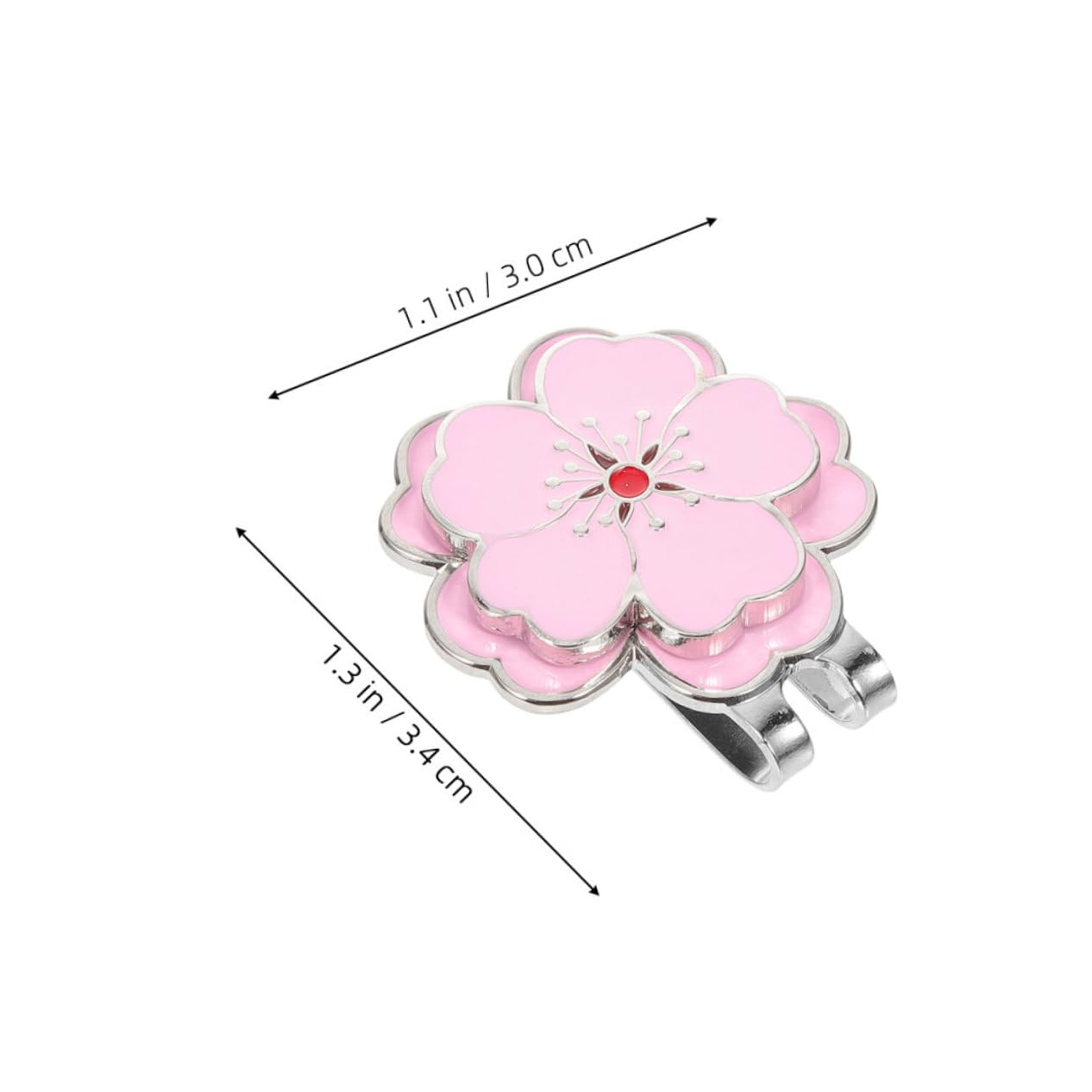 Yardwe 2 Pièces Clip pour Marque-Balle de Golf - Porte-Marque-Balle pour Casquette - Accessoires de Golf