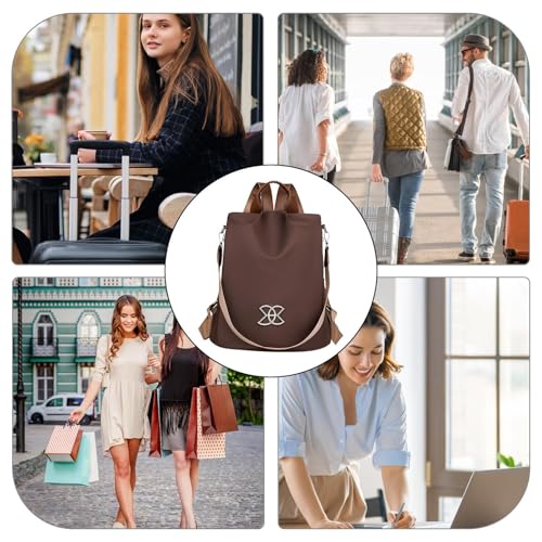 Sac à dos antivol nylon imperméable avec bandoulière réglable - 4