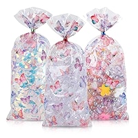 Aazon.co: LEOSINDA Cellophane Treat Bags,100 Pcs 5 X 11 Inches Clear