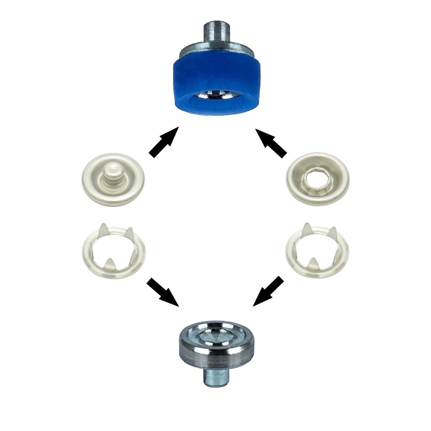 Prym 390903 Vario Creative Tool - Outil Multifonction Pour Boutons Pression Oeillets Rivets Couture