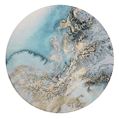 Lahome Marble Pattern Round Area Rug - Image 2