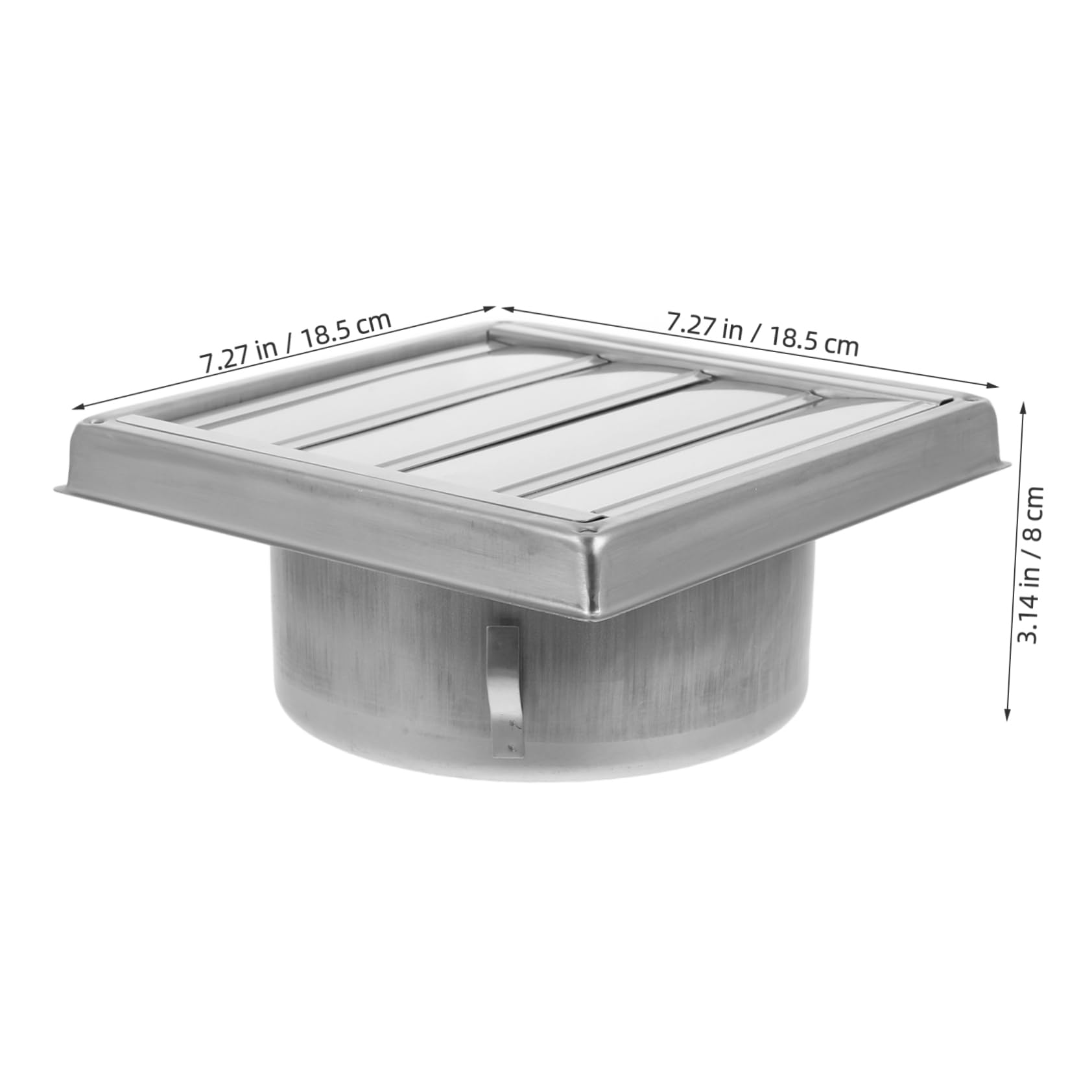 VILLCASE Rejilla de Ventilación Cuadrada Diseño Elegante de Acero Inoxidable para Ventilación de Entrada de Aire y Durabilidad Prolongada en Oficina y Edificios Residenciales