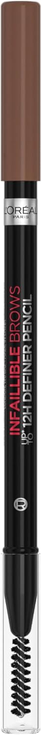 L’Oréal Paris Infaillible Brow 12H Definer Pencil Sharpenable Eyebrow Pencil – 5.0 Light Brunette – 8.8g