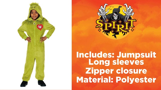 Disfraz completo infantil The Grinch talla MEDIUM miniatura 4
