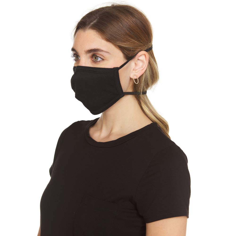 Yacht & Smith Soft Face Cover, Combed Cotton, Unique Nose Closure Prevents Fogging Glasses, Anti-Microbial Prevention, Washable, Reusable, Bulk