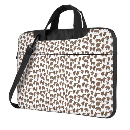 Sac à bandoulière pour ordinateur portable Kiwi motif oiseaux - Sacoche compacte