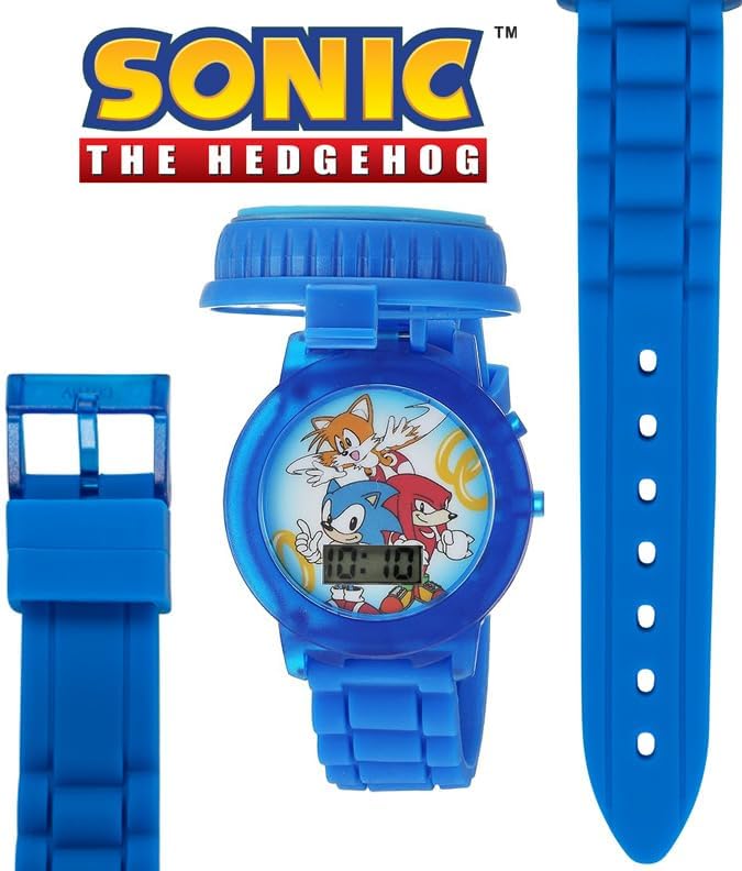 Accutime Sonic The Hedgehog Kids' SNC4020 Digital Display Quartz Blue Watch - Image 5