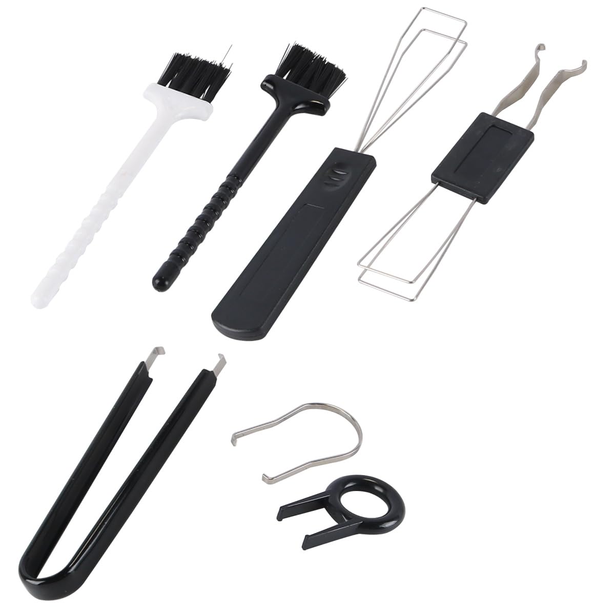 Nicear 7pcs Keyboard Key Remover Keycap Remover Switch Puller Keyboard Brush Cleaning Tool Set Brush Cleaner For Mechanical Keyboard Disassembly Cleaning Keyboard Tools