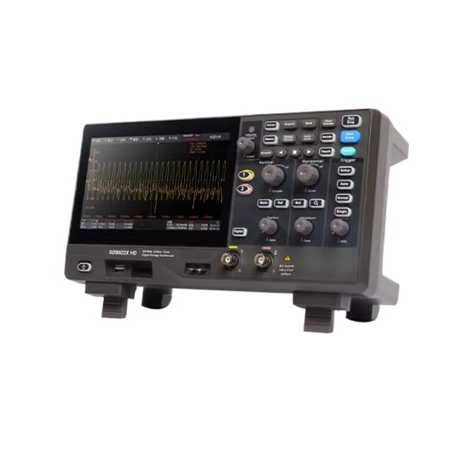 Oscilloscopio digitale SDS822X HD (campionamento 12 bit/100 Mpt/2G) 200 M a doppio canale